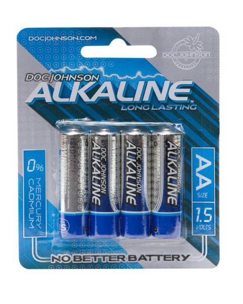 DOC JOHNSON AA BATTERIES 4 PACK ALKALINE CD - Click Image to Close