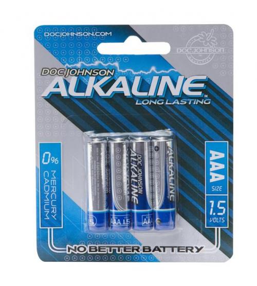 DOC JOHNSON AAA BATTERIES 4 PACK ALKALINE CD - Click Image to Close