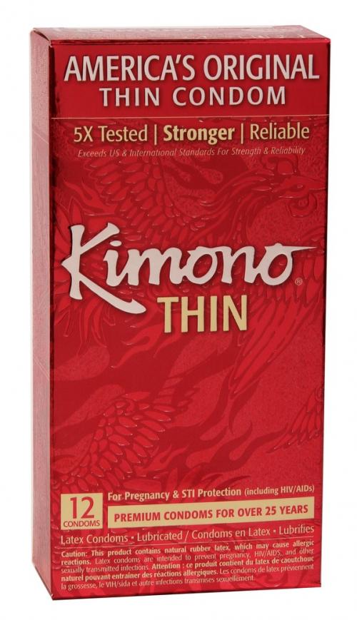 KIMONO LUBRICATED CONDOM 12 PK - Click Image to Close