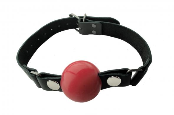 NICKEL FREE SILICONE BALL GAG LARGE RED - Click Image to Close