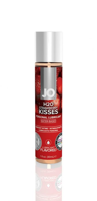 JO H2O STRAWBERRY KISS 1 OZ LUBRICANT - Click Image to Close