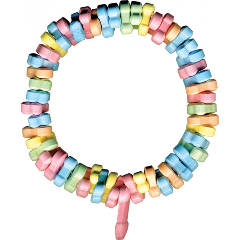 DICKY CHARMS PENIS SHAPED CANDY NECKLACE - Click Image to Close