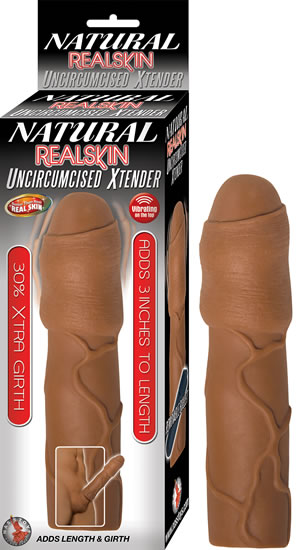 NATURAL REALSKIN UNCIRCUMCISED BROWN - Click Image to Close