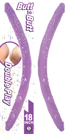 BUTT TO BUTT DOUBLE PLAY LAVENDER DONG - Click Image to Close