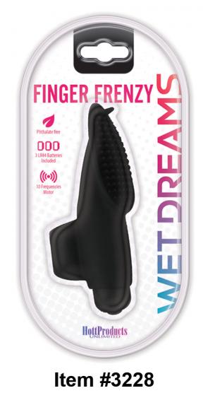 (WD) WET DREAMS FINGER FRENZY FINGER PLAY VIBE BLACK - Click Image to Close