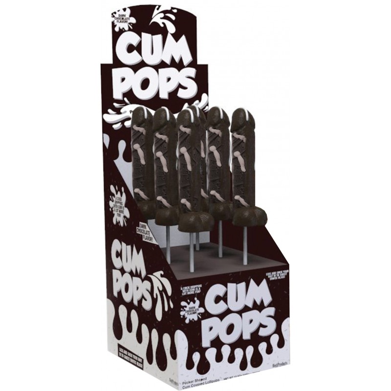 CUM COCK POPS DARK CHOCOLATE 6PC DISPLAY - Click Image to Close