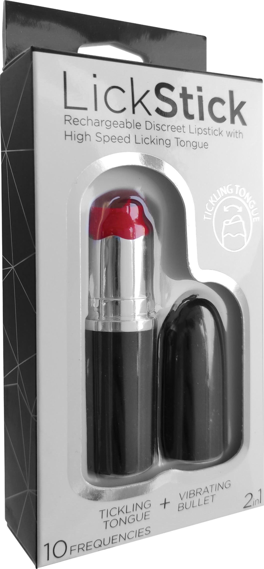 LICK STICK VIBRATING LIPSTICK 10 SPEED RECHARGEABLE - Click Image to Close