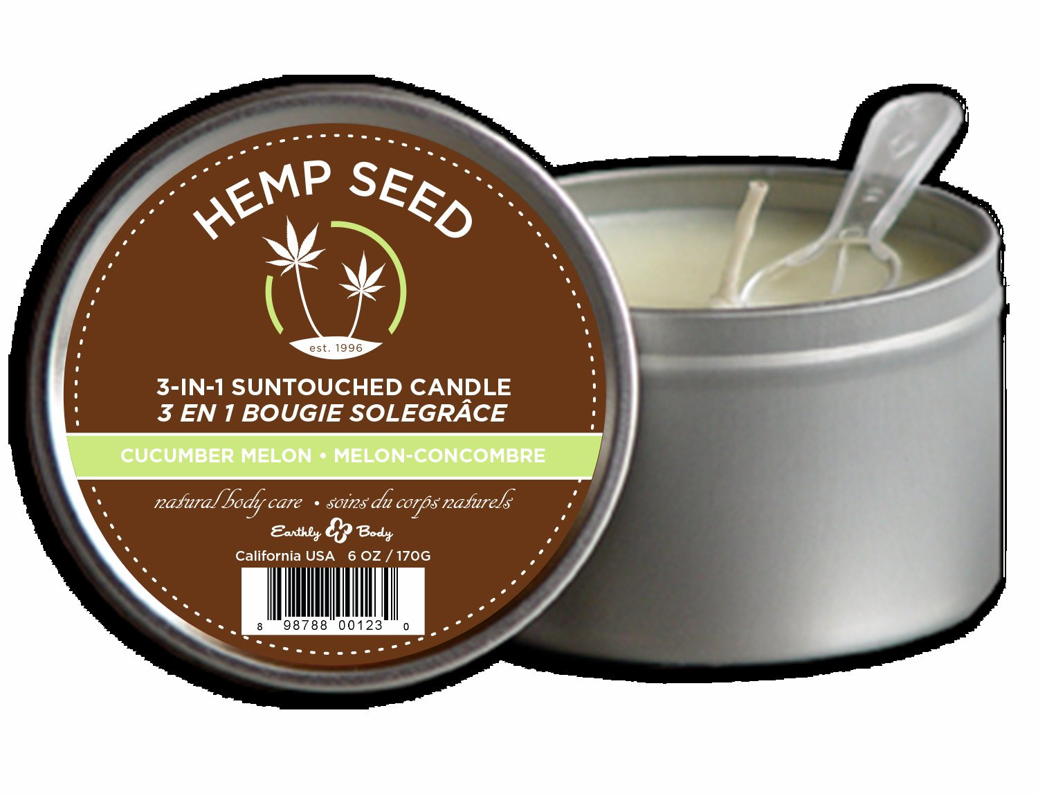 SUNTOUCHED CANDLE 3 N 1 CUCUMBER MELON 6 OZ - Click Image to Close