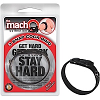 MACHO COLLECTION 3 SNAP COCK RING - Click Image to Close