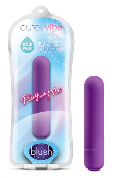 PLAY WITH ME CUTEY VIBE PLUS 10 FUNCTION BULLET PURPLE - Click Image to Close