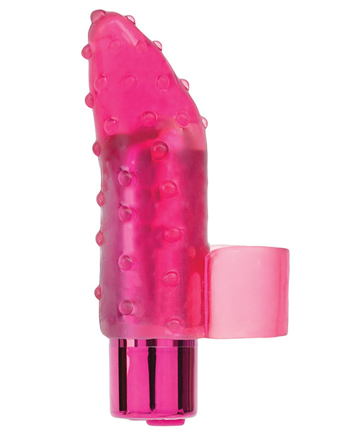 RECHARGEABLE FRISKY FINGER MASSAGER PINK - Click Image to Close