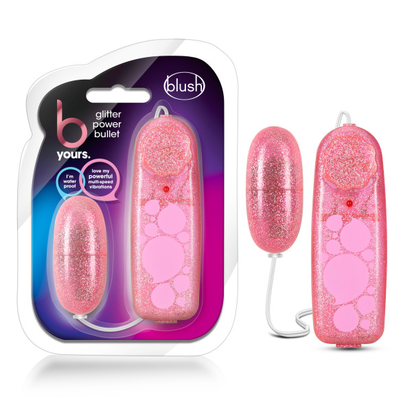 B YOURS GLITTER POWER BULLET PINK - Click Image to Close