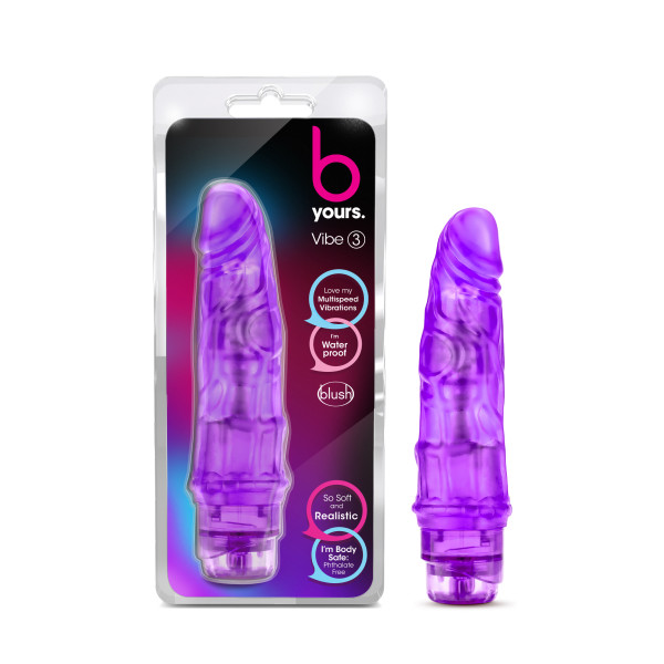 B YOURS COCKVIBE #3 PURPLE - Click Image to Close