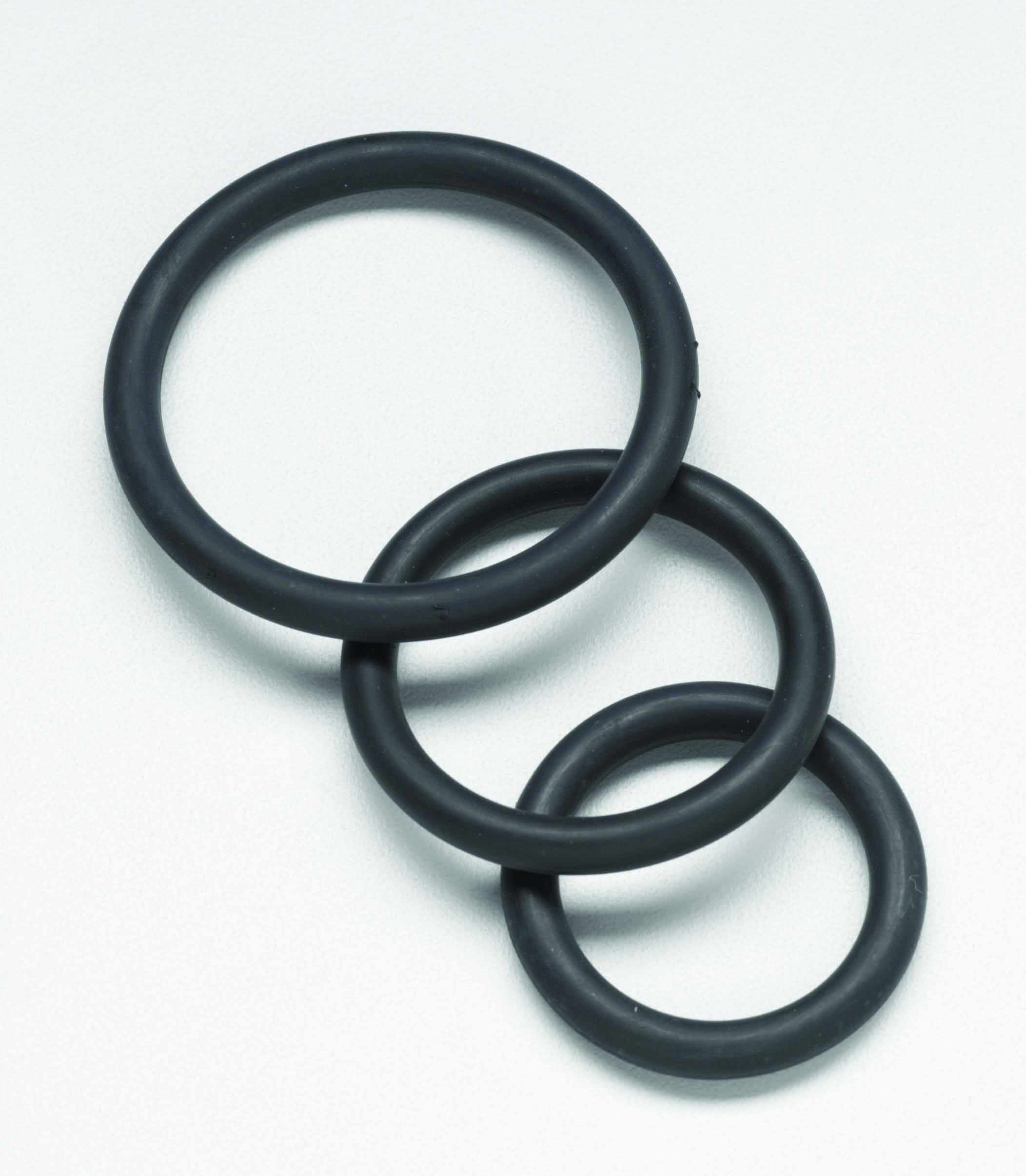 NITRILE COCK RING SET-BLACK