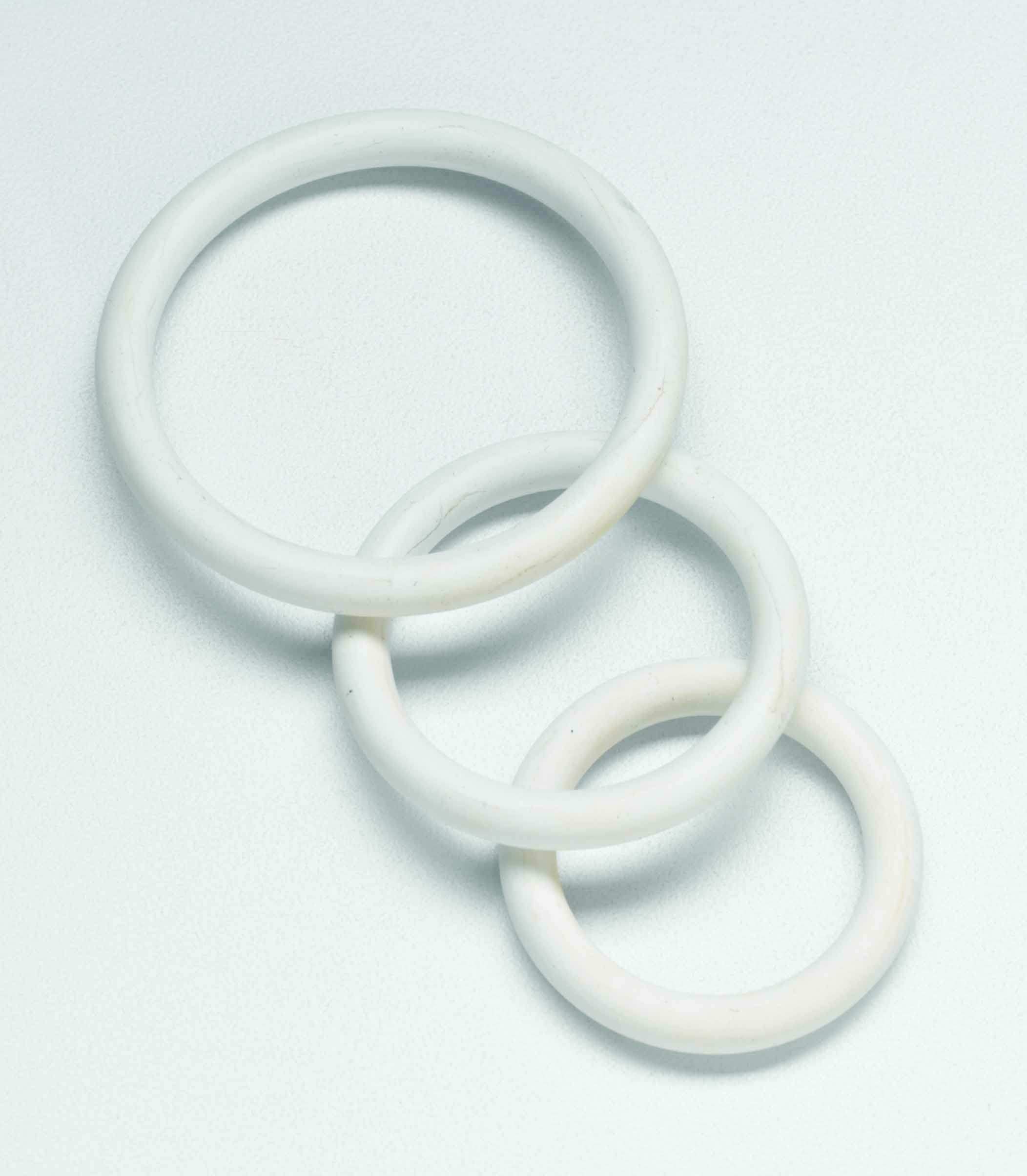 NITRILE COCK RING SET-WHITE - Click Image to Close