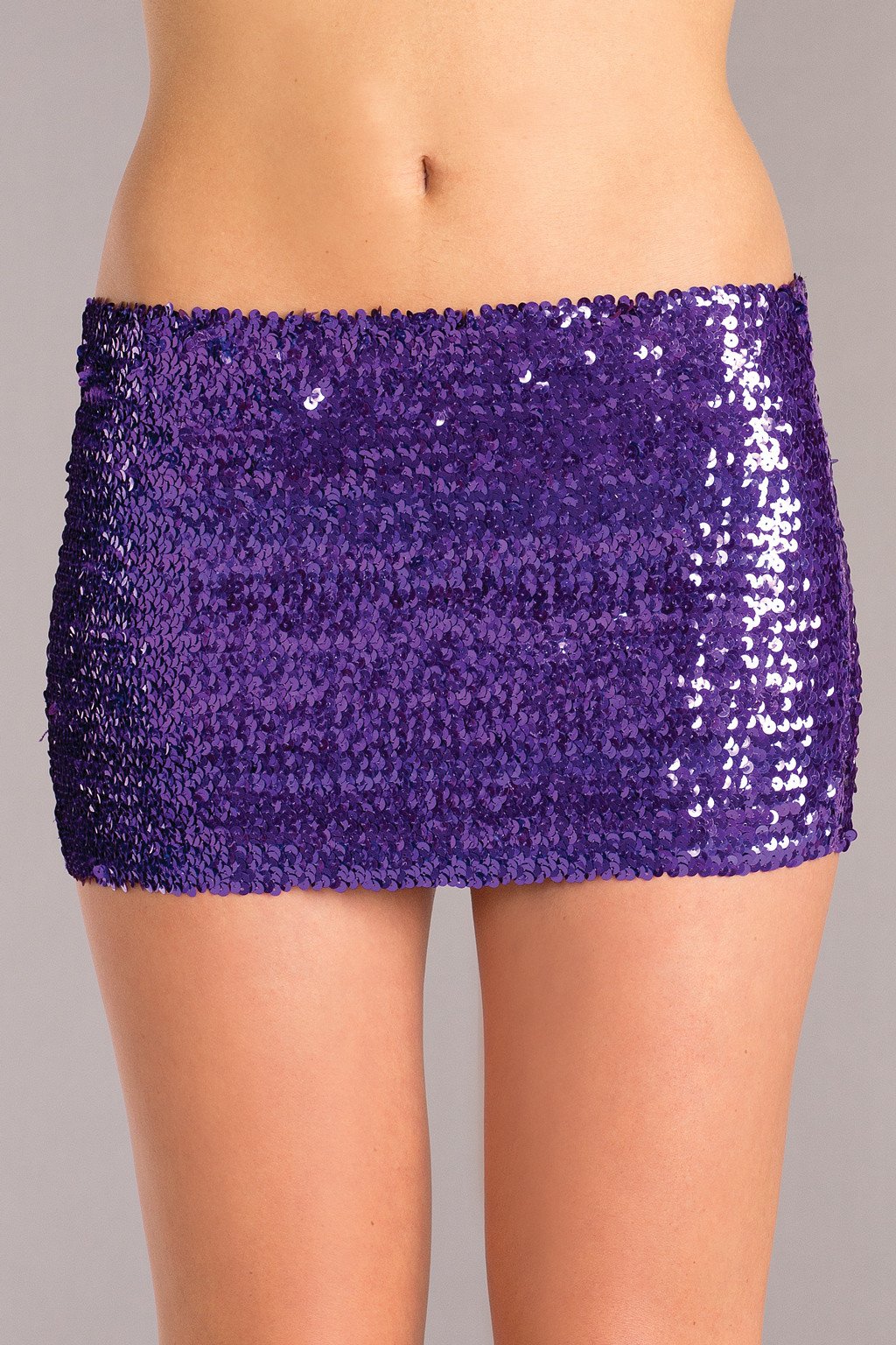 (WD) PURPLE SEQUIN SKIRT SMALL