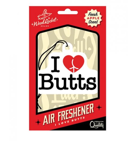 AIR FRESHENER I LOVE BUTTS (NET)