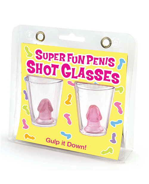 SUPER FUN PENIS SHOT GLASSES 2CT - Click Image to Close