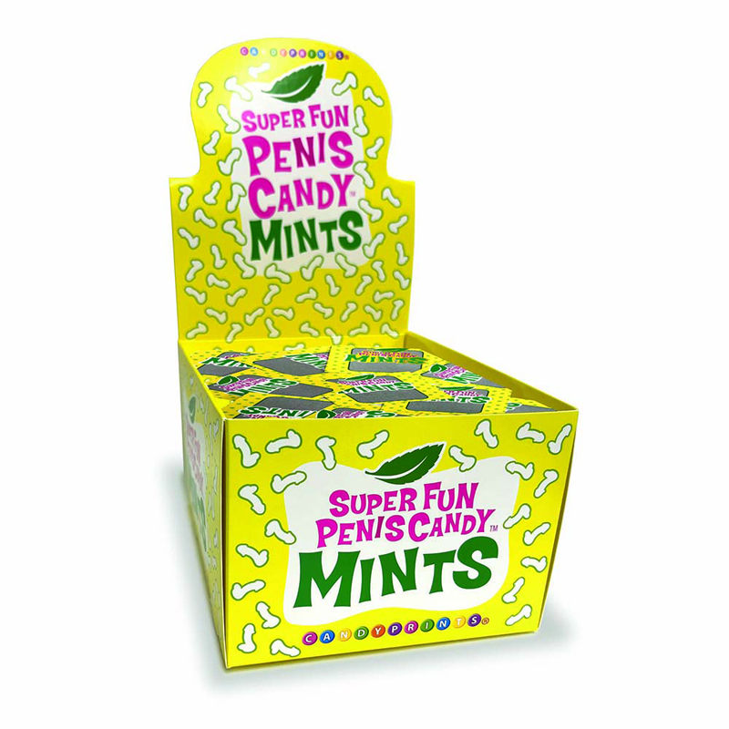 SUPER FUN PENIS MINTS 5PC BAGS DISPLAY OF 100 BAGS - Click Image to Close