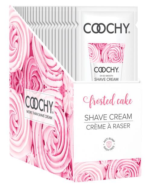 COOCHY SHAVE CREAM FROSTED CAKE FOIL 15 ML 24PC DISPLAY