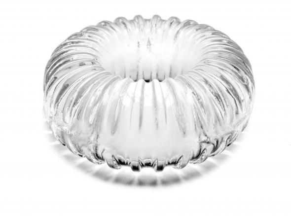 RIBBED RING ICE CLEAR - Click Image to Close