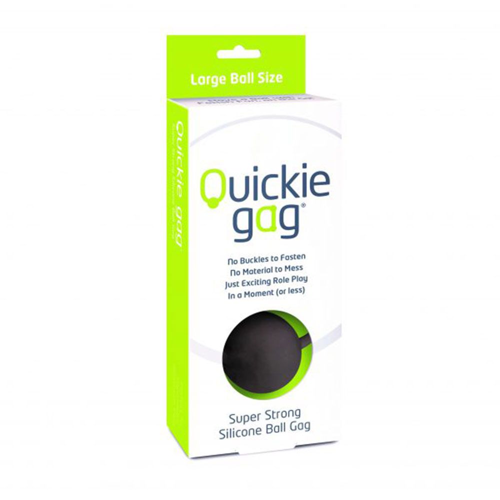 QUICKIE BALL GAG BLACK LARGE - Click Image to Close