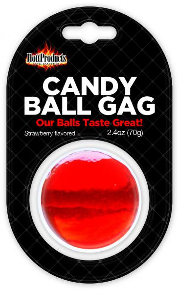 CANDY BALL GAG STRAWBERRY - Click Image to Close