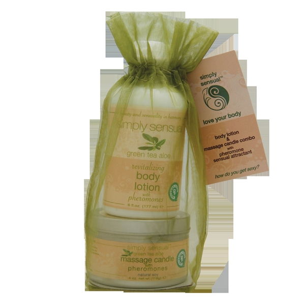 BODY LOTION & CANDLE GREEN TEA (d) - Click Image to Close