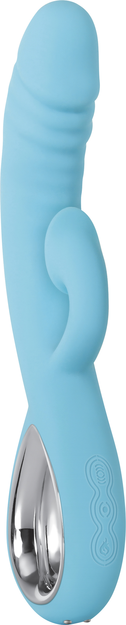 EVOLVED TRIPLE INFINITY VIBRATOR W/ SUCTION BLUE - Click Image to Close