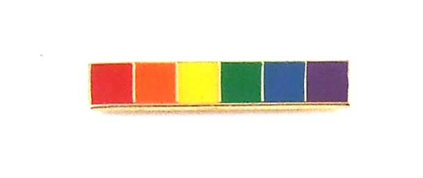 LAPEL PIN RAINBOW BAR - Click Image to Close