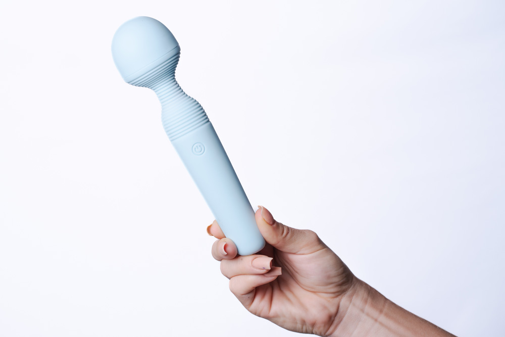 GRACE BENDABLE VIBRATING WAND TEAL RECHARGEABLE - Click Image to Close