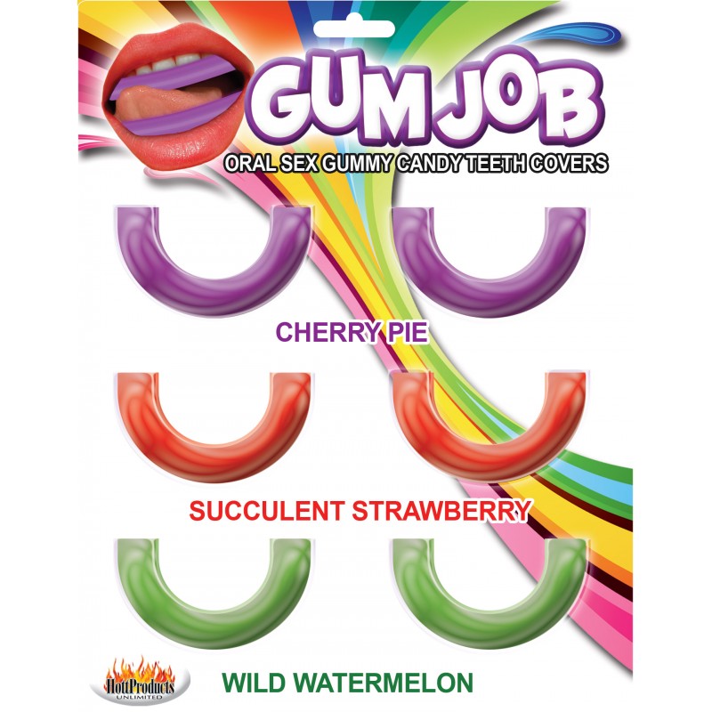 GUM JOB ORAL SEX CANDY TEETH COVERS 6 PACK - Click Image to Close