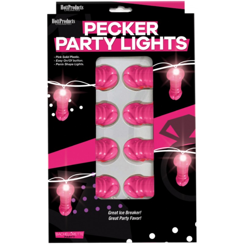 LIGHT UP PINK PECKER STRING PARTY LIGHTS - Click Image to Close