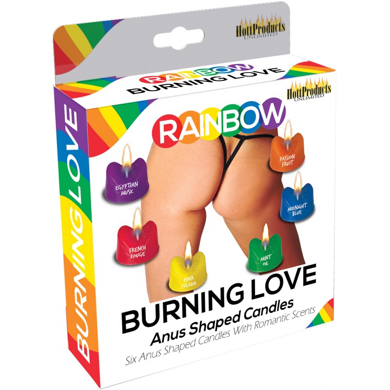 BURNING LOVE ANUS CANDLES ASST COLORS & SCENTS - Click Image to Close