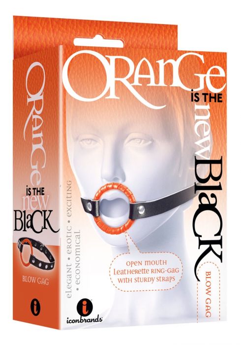 9'S BLACK BLOW GAG OPEN MOUTH - Click Image to Close
