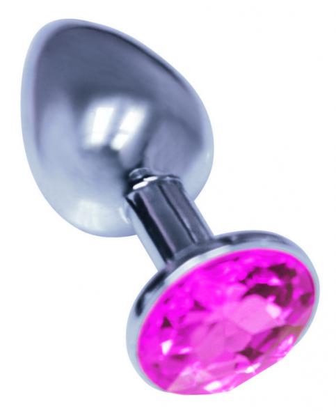 9'S SILVER STARTER BEJEWELED STAINLESS STEEL PLUG - Click Image to Close