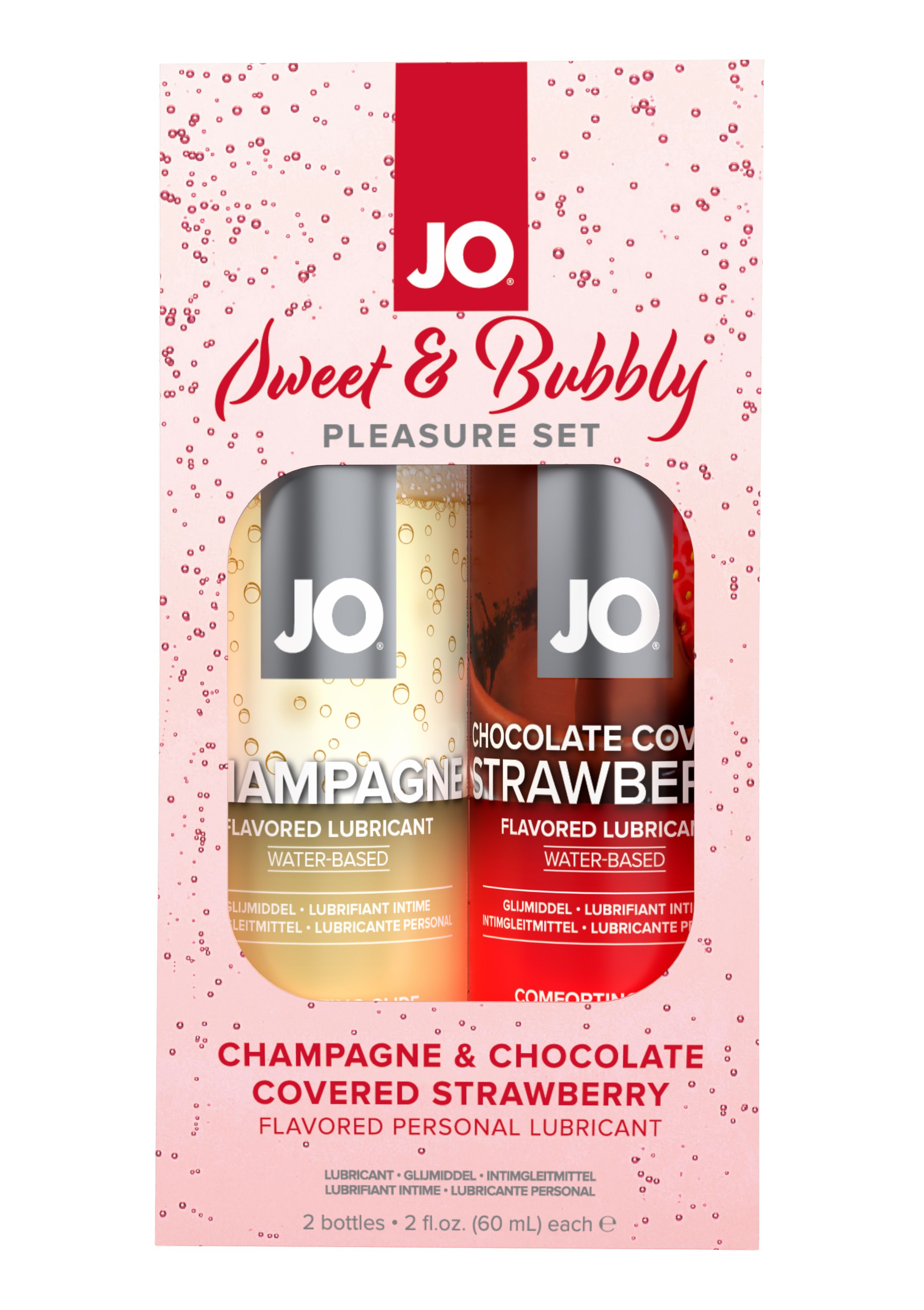 JO SWEET & BUBBLY PLEASURE SET CHAMPAGNE/CHOCOLATE STRAWBERRY