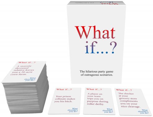 WHAT IF...? THE HILARIOUS PARTY GAME OF OUTRAGEOUS SCENARIOS. - Click Image to Close