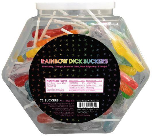 RAINBOW DICK SUCKERS 72 PACK - Click Image to Close