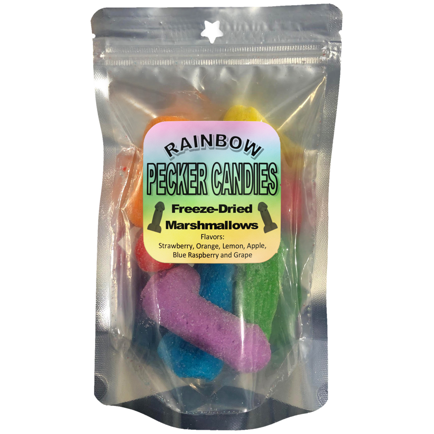 FREEZE DRIED RAINBOW PECKER CANDIES - Click Image to Close