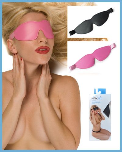 BLACK PADDED BLINDFOLD - Click Image to Close
