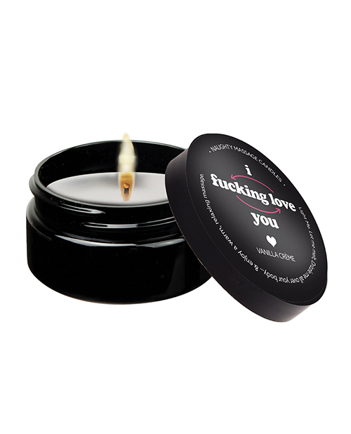 I F*CKING LOVE YOU 2OZ MASSAGE CANDLE - Click Image to Close