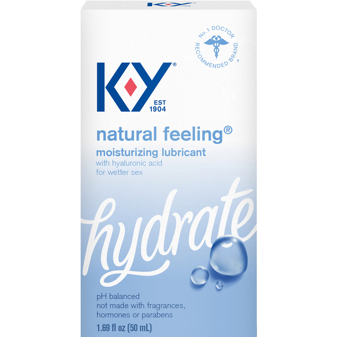 KY NATURAL FEELING LUBRICANT W/ HYALURONIC ACID 1.69OZ - Click Image to Close
