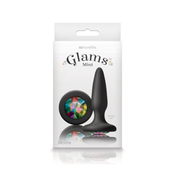 GLAMS MINI RAINBOW GEM BUTT PLUG - Click Image to Close
