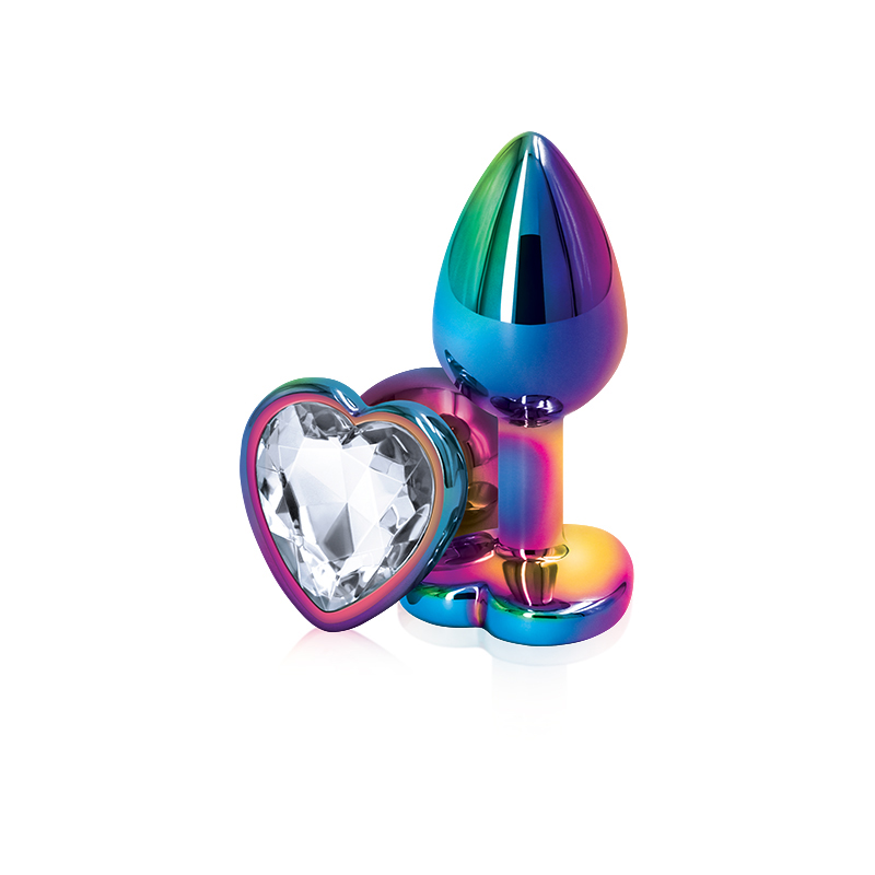 REAR ASSETS MULTICOLOR HEART SMALL CLEAR - Click Image to Close