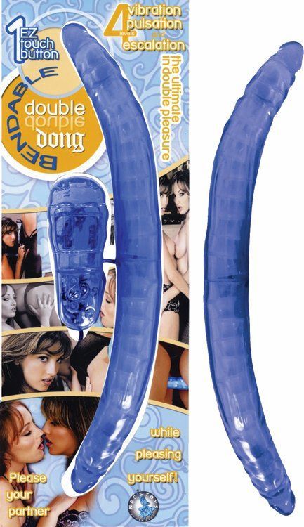 BENDABLE DOUBLE DONG BLUE - Click Image to Close
