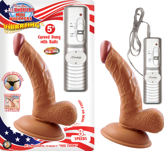 LATIN AMERICAN MINI WHOPPERS 5IN CURVED DONG W/BALLS LA