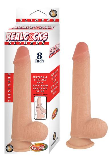 REAL COCKS SLIDERS 8IN FLESH - Click Image to Close