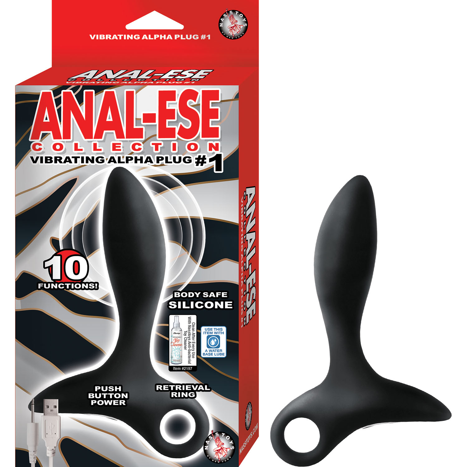 ANAL-ESE COLLECTION VIBRATING ALPHA PLUG #1 - Click Image to Close
