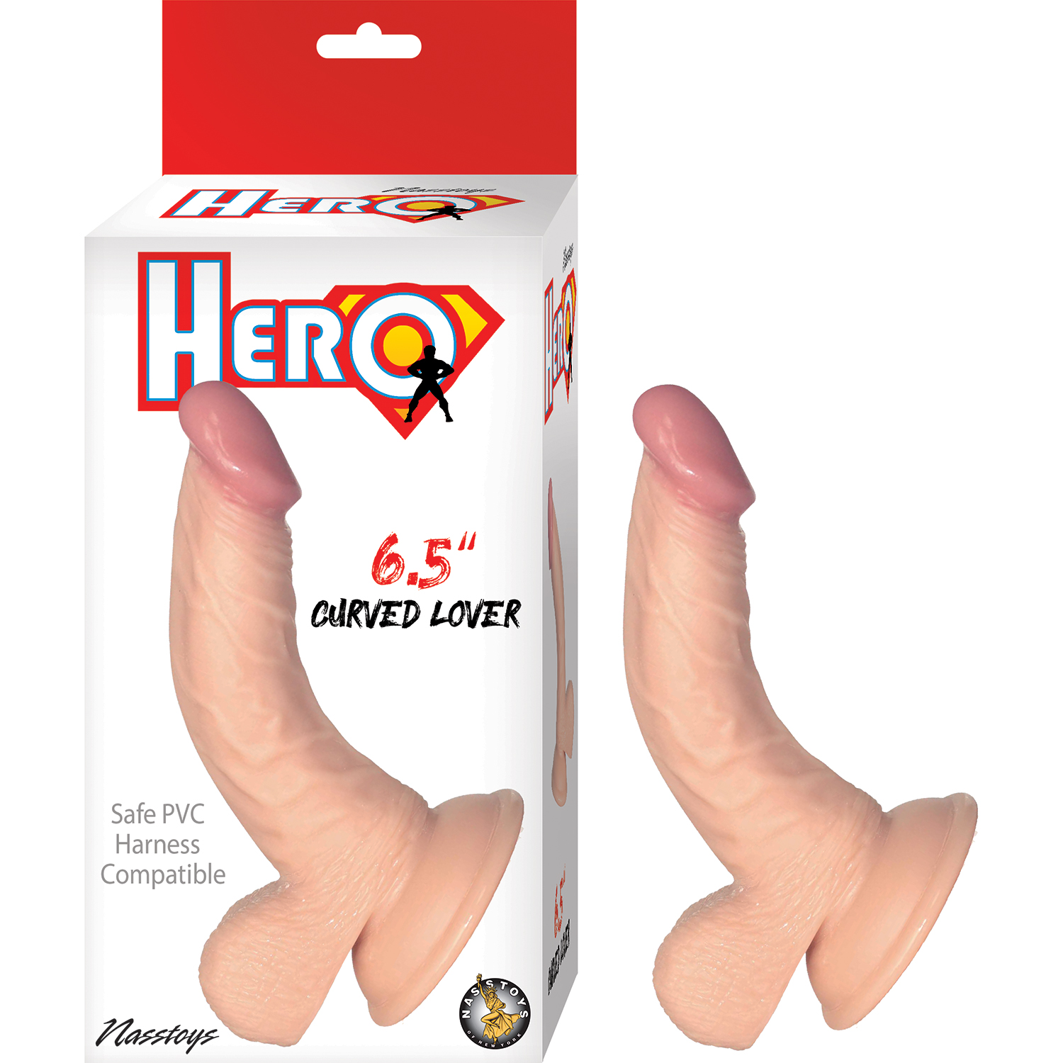 HERO 6.5IN CURVED LOVER DILDO